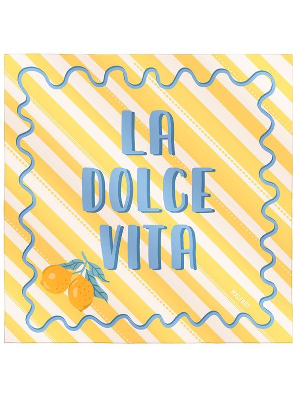 《MALFROY MILLION》スカーフ DOLCE VITA 49x49