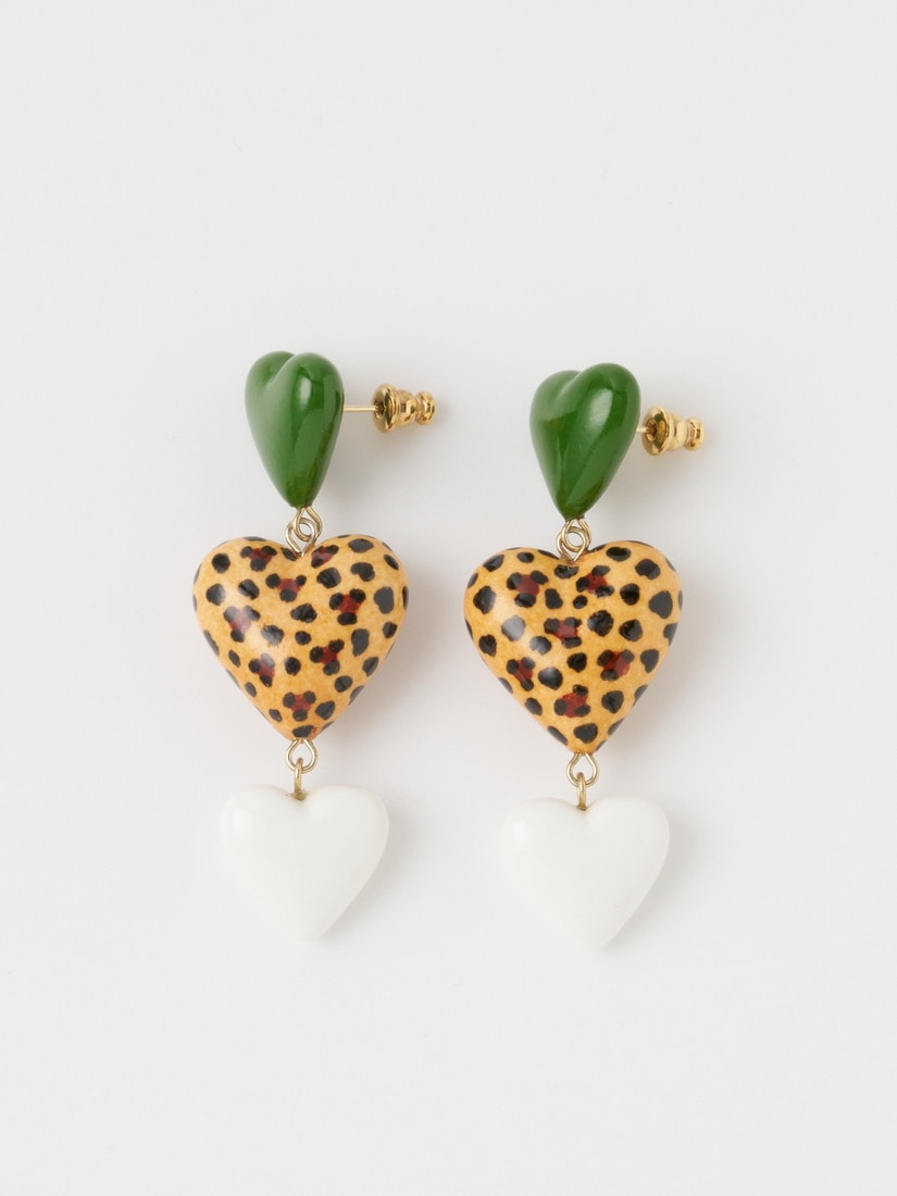 ピアス レオパードハート Chocolatine（ピアス）｜H.P.FRANCE公式サイト