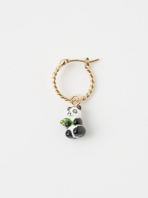 ミニピアス パンダ（片耳用）Tropical