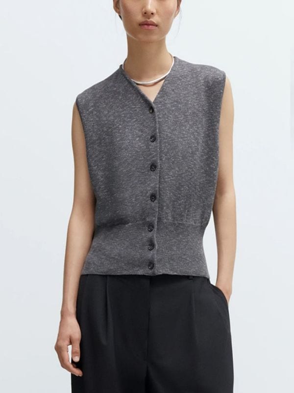 FLECKED COTTON ベスト