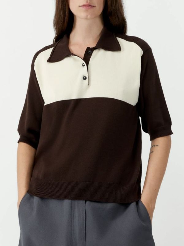 ORGANIC COTTON COLORBLOCK ポロシャツ