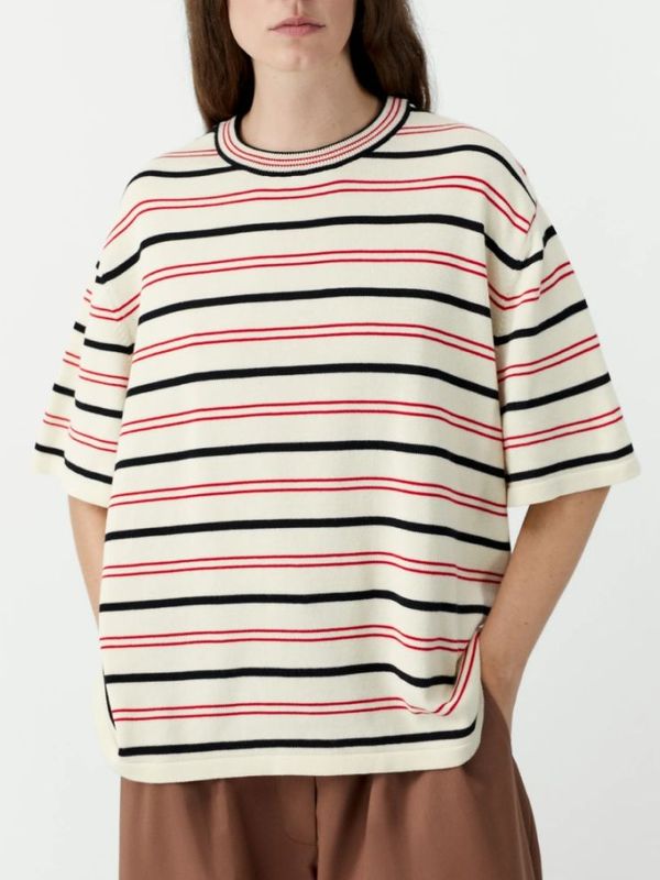 ORGANIC COTTON STRIPED Tシャツ