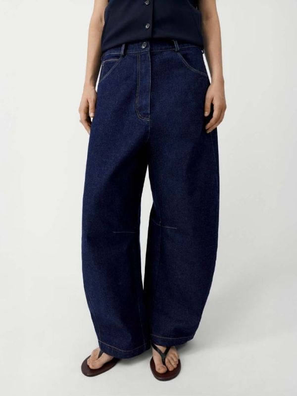 CURVED BAGGY JEANS パンツ