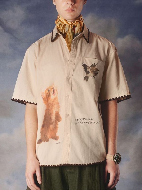 《KA WA KEY》 THE TUNE OF A CAT OVERSIZED シャツ