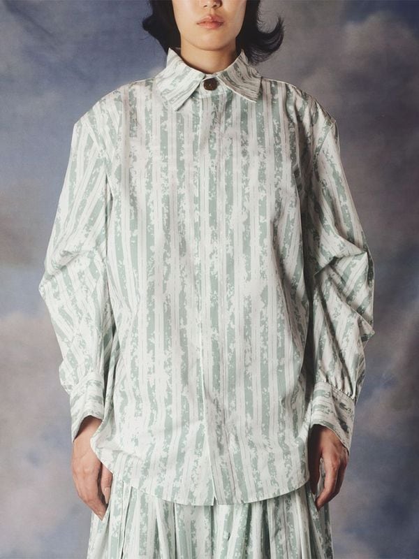 《KA WA KEY》 WHISPERING WRINKLE ORIGAMI SHIRT シャツ