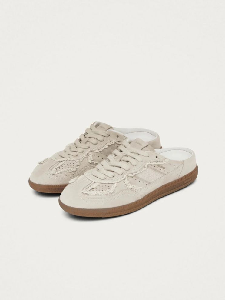 Mule Crochet Cream Leather Sneakers（スニーカー）｜H.P.FRANCE公式