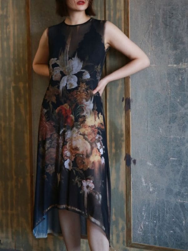 《IA LONDON》Sheer midi ワンピース