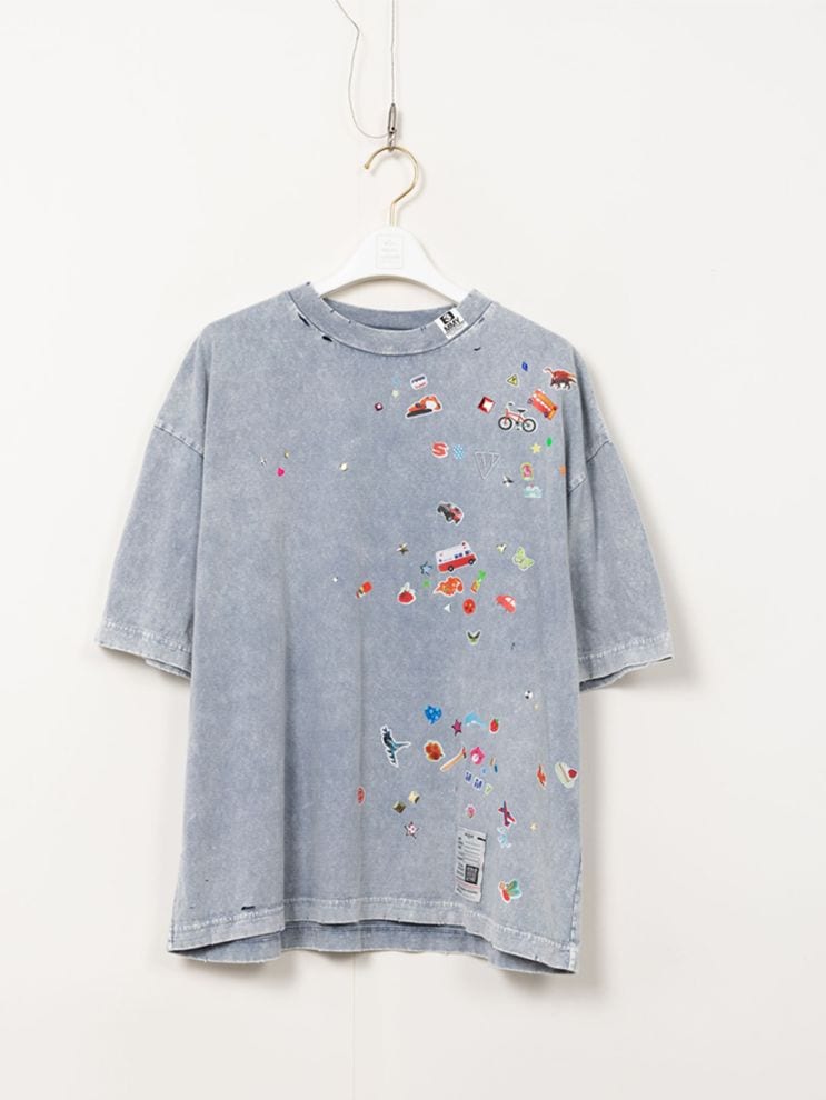 MIHARA YASUHIRO》BLEACHED KIDS STICKER Tシャツ（Tシャツ）｜H.P.