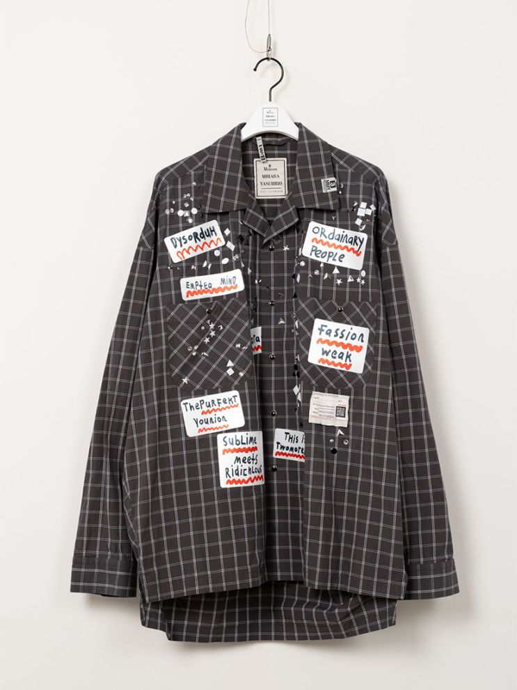 MIHARA YASUHIRO》L/S CHECK SH w STICKER シャツ（シャツ）｜H.P.