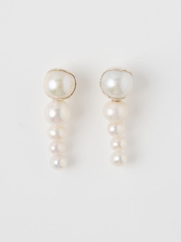 《PREEK》BROQUE PEARL TSUBOMI DIP LINE ピアス