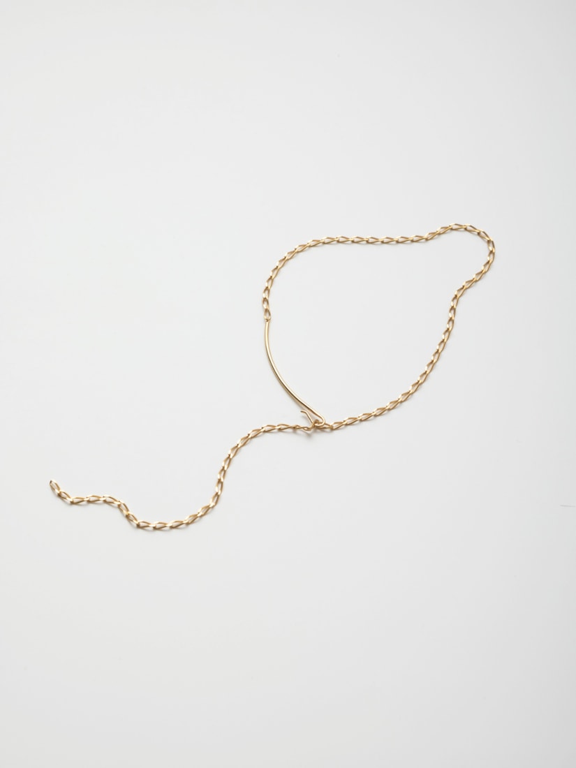 PREEK》YU-KIN HOOK CHAIN LARIAT ネックレス（ネックレス）｜H.P.