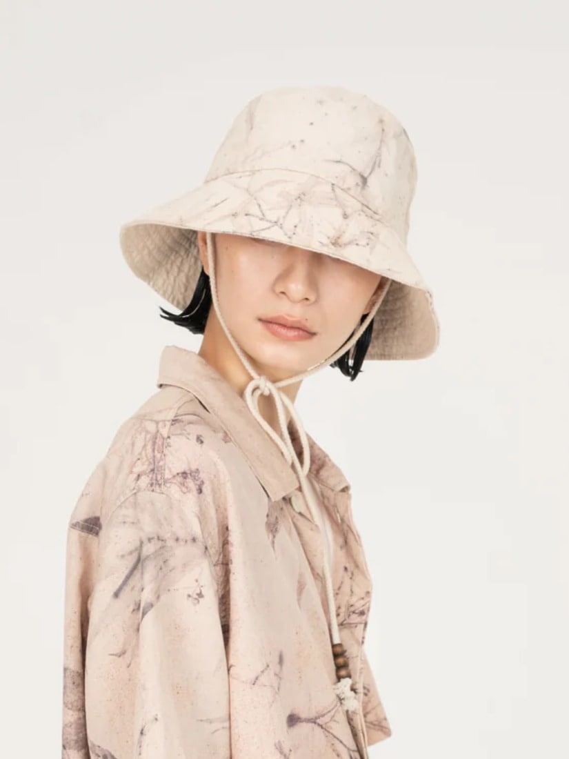 Feng Chen Wang》BAMBOO BOTANICAL DYED ハット（ハット）｜H.P.FRANCE