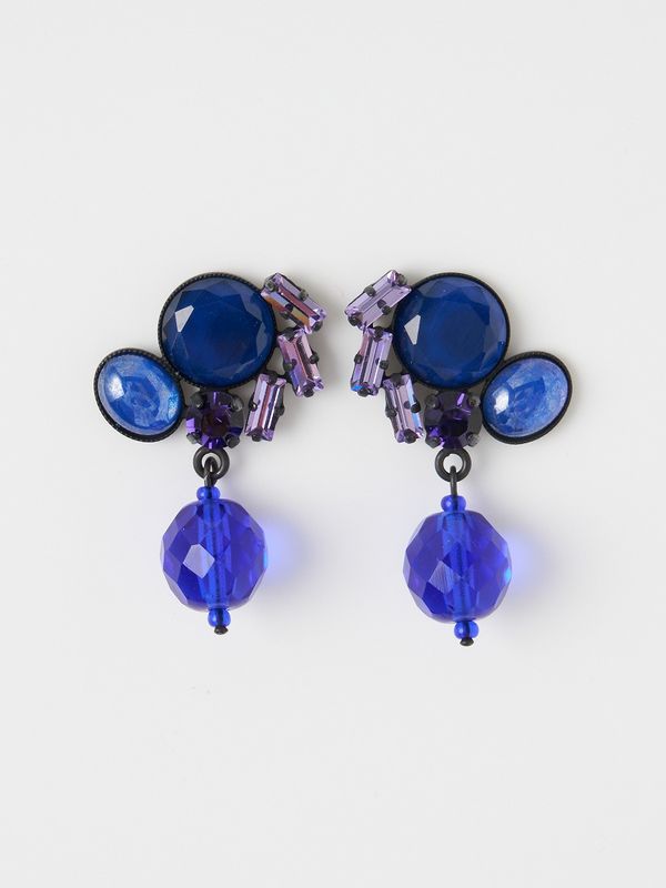 ピアス Black Blue
