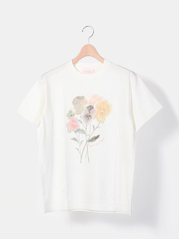 《filicafilica》オーガニックコットンTシャツ Pansy