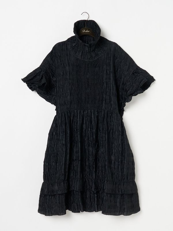 Robe Noir collection Crinkled High Neck ワンピース