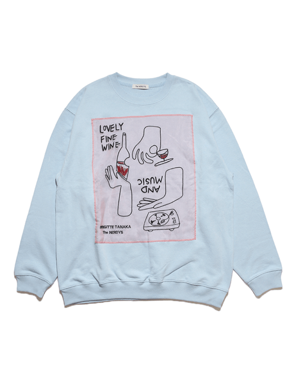 《The NERDYS》Brigitte Tanaka × The NERDYS WINE スウェット