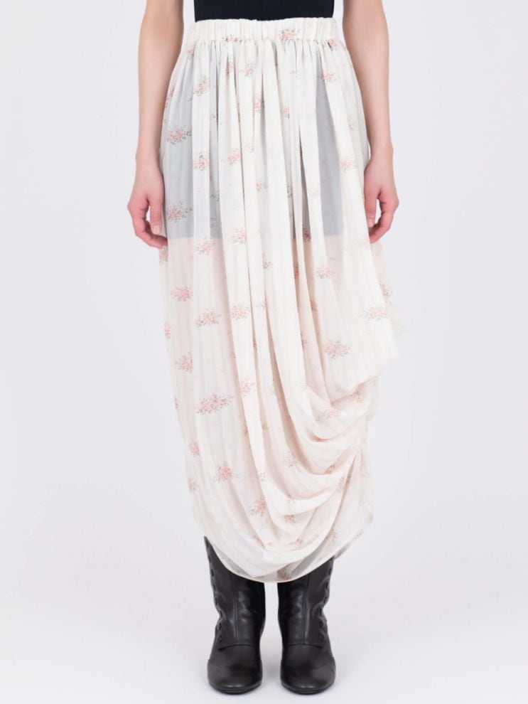 《VIVIANO》 Printed Drape スカート