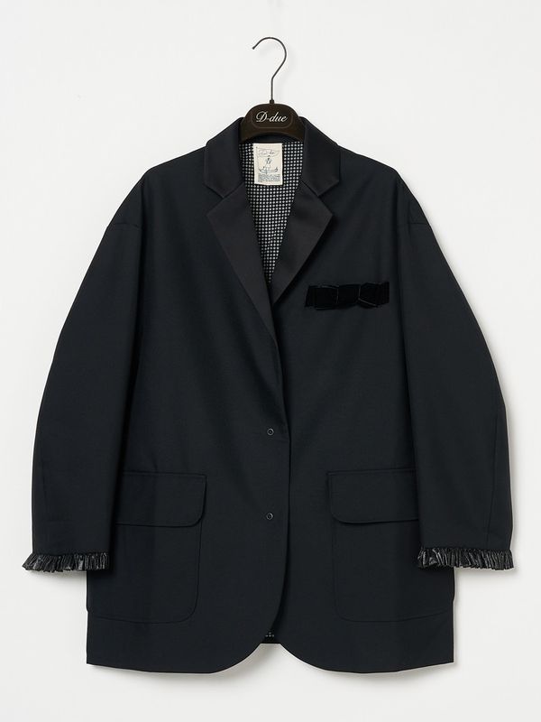 Robe Noir Velvet Ribbon Oversized ジャケット