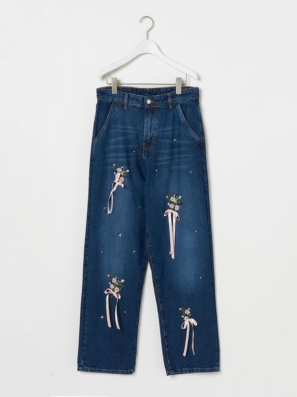 《Venerdi Pomeriggio》Embroidered Denim パンツ