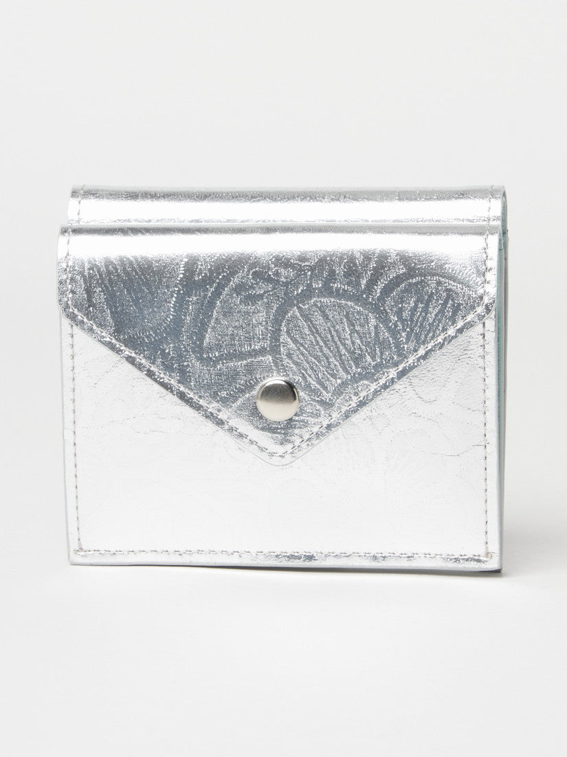 《FIORAIA》ミニウォレット METALLO silver