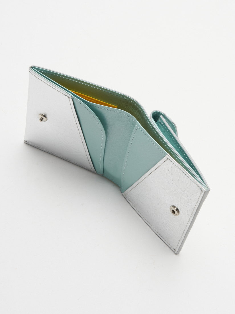 《FIORAIA》ミニウォレット METALLO silver