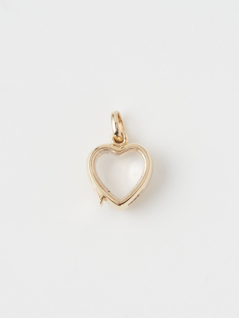 ペンダントトップ ハート型S（ファセットカット有）（ネックレス