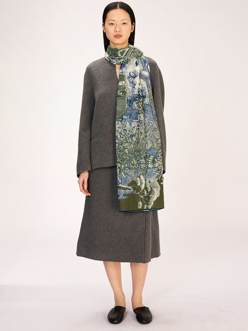 WOOL SILK PIRANESI スカーフ 100 x 190（ストール）｜H.P.