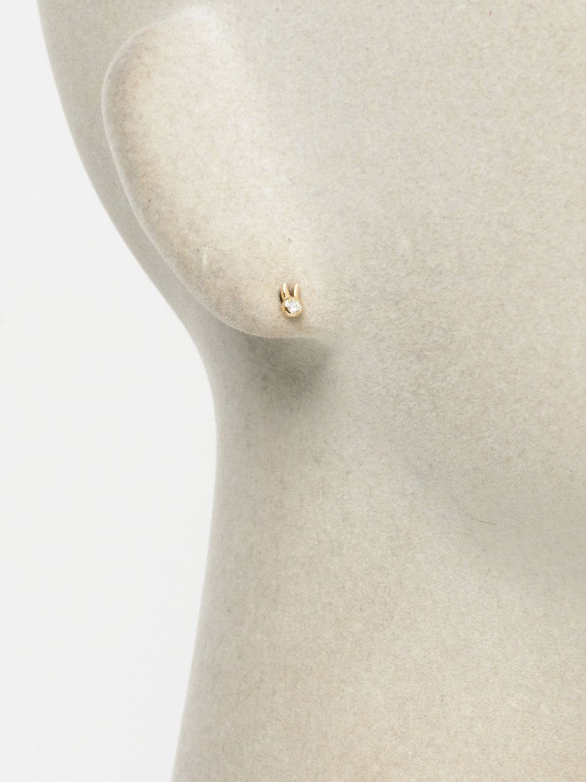 RABBIT STUD ピアス（片耳用）