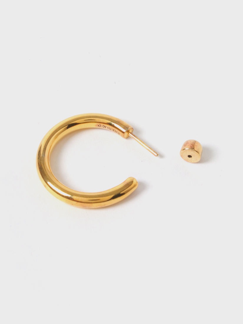 Ruby 28 Hoop Yellow Gold ピアス（片耳用）（ピアス）｜H.P.FRANCE