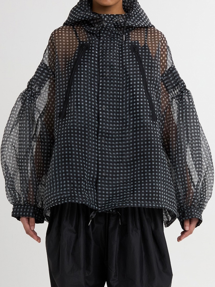 MEG MIURA》See-thorough Gingham Check Anorak（ジャケット）｜H.P.