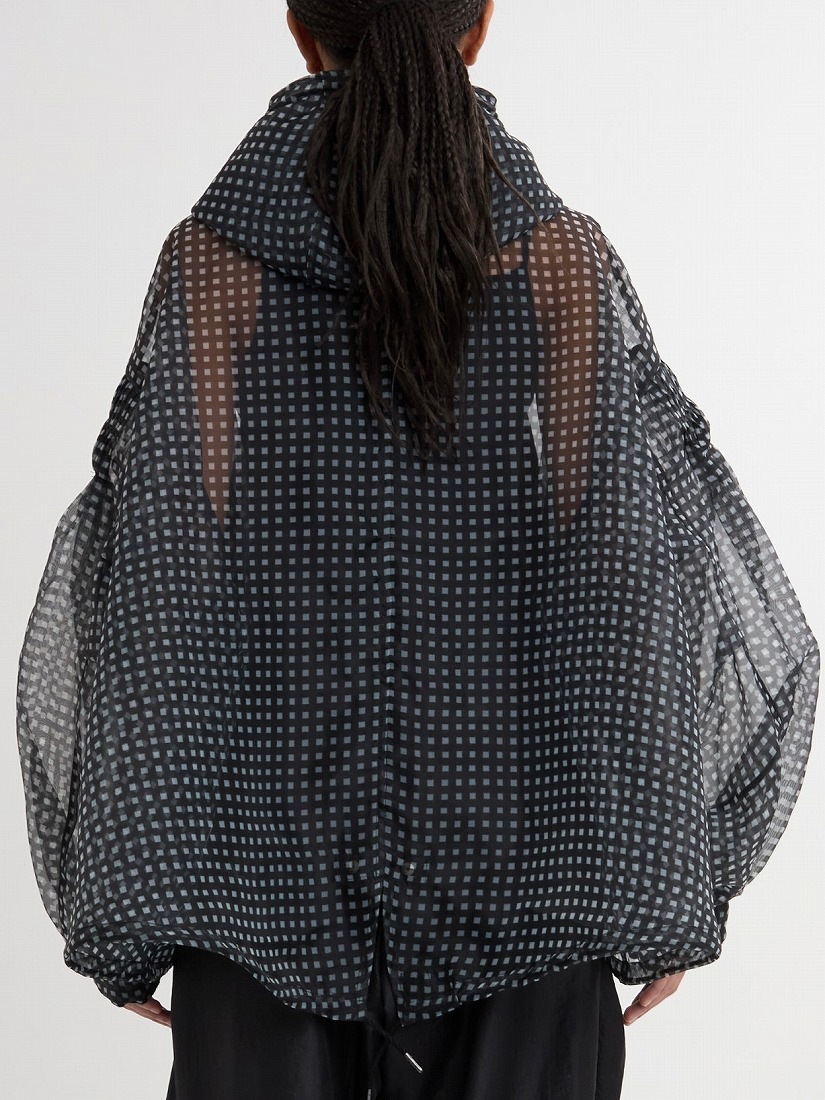 MEG MIURA》See-thorough Gingham Check Anorak（ジャケット）｜H.P.