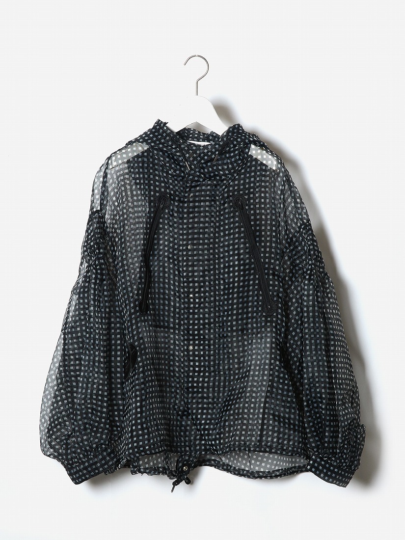 MEG MIURA》See-thorough Gingham Check Anorak（ジャケット）｜H.P.