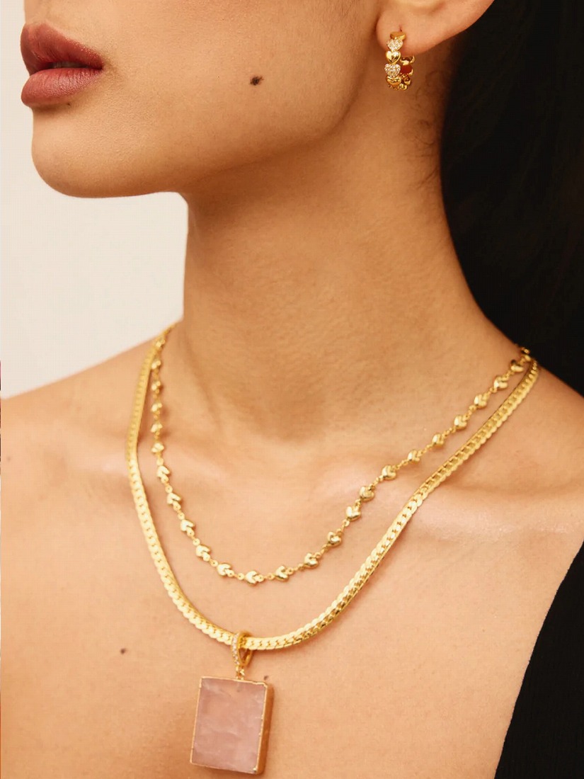 Crystal Haze Jewelry】Habibi チェーンネックレス - GD
