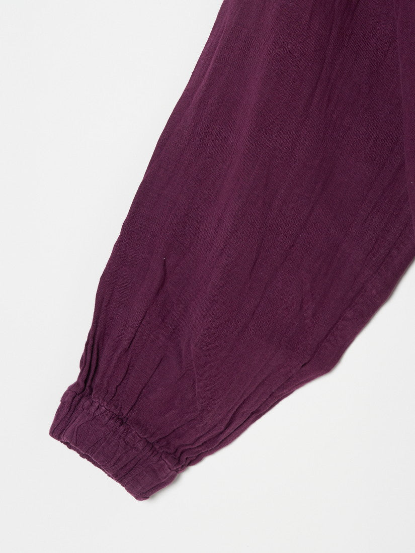 Lavender washed Linen ブラウス