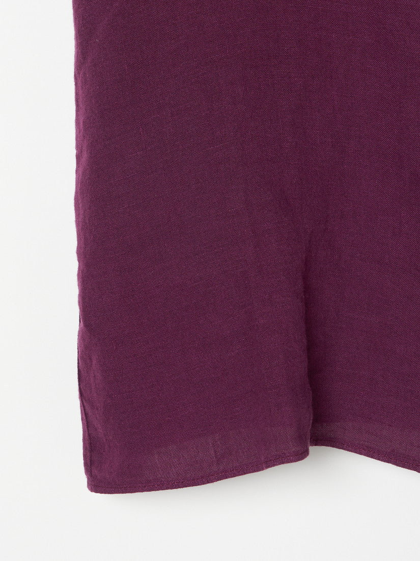 Lavender washed Linen ブラウス
