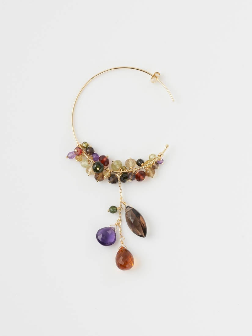 ◆sweet pea フープピアス　天然石　片耳　アッシュペー ◇sweet pea フープピアス 天然石 片耳 アッシュペー H.P.FRANCE