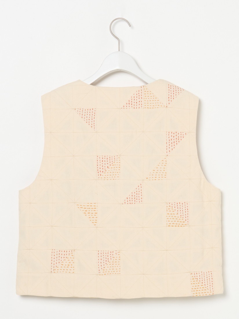 TOAST》Patchwork Kantha Stitch ベスト（ベスト）｜H.P.FRANCE公式サイト