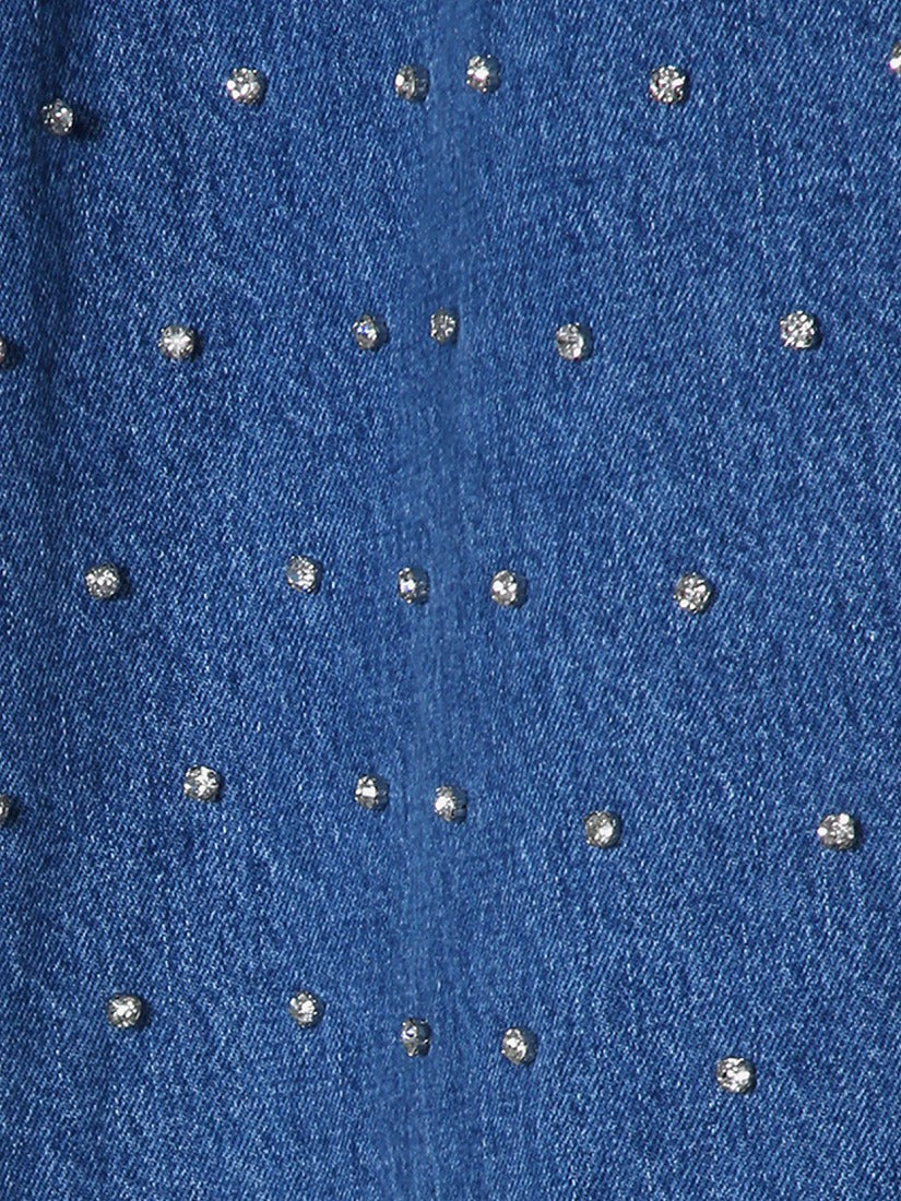 《YOUSER》BEADED BLACK デニムパンツ