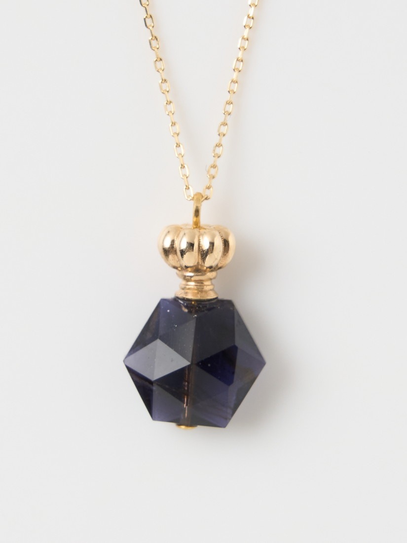 1点もの】《AcuteAccent》perfume bottle necklace アイオライト 