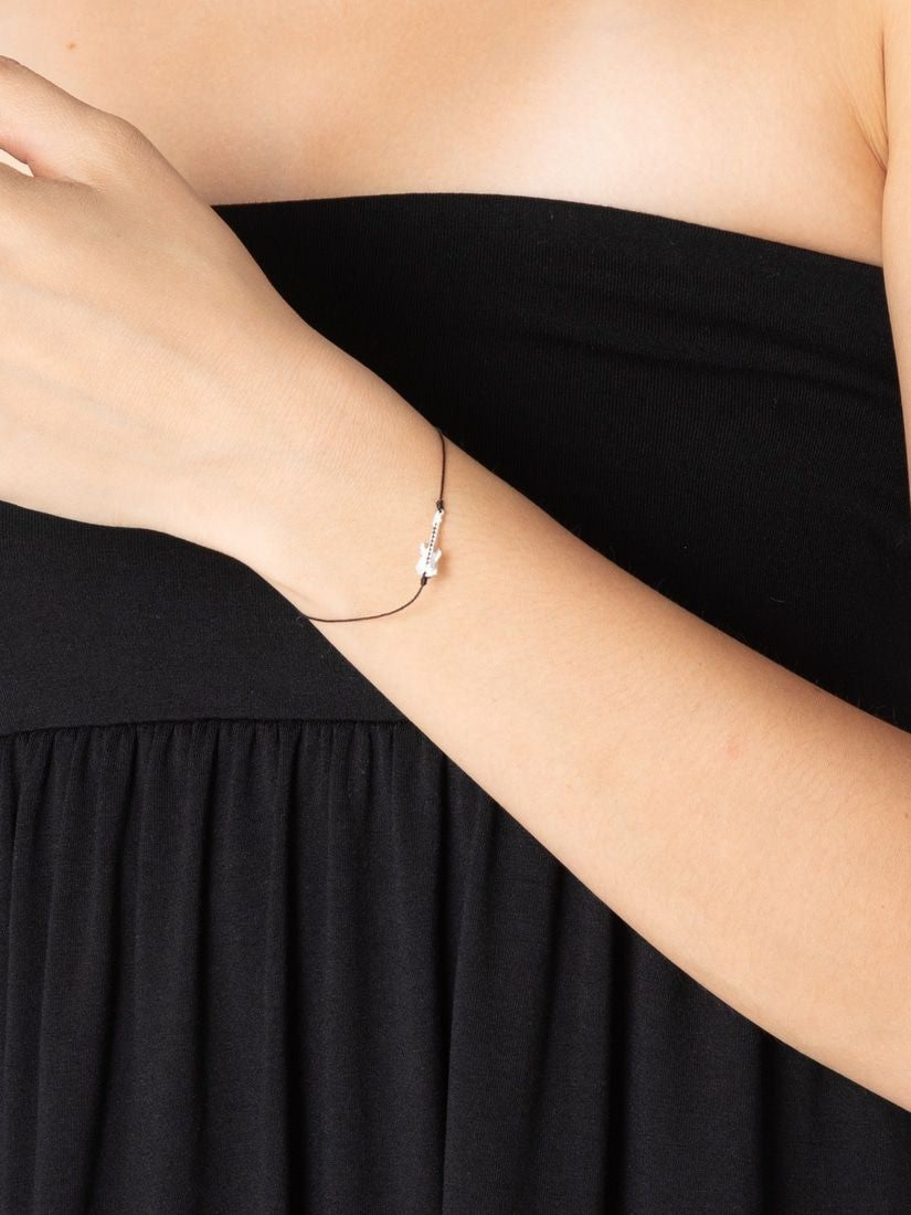 ROCK PAVE DIAM NOIR ブレスレット