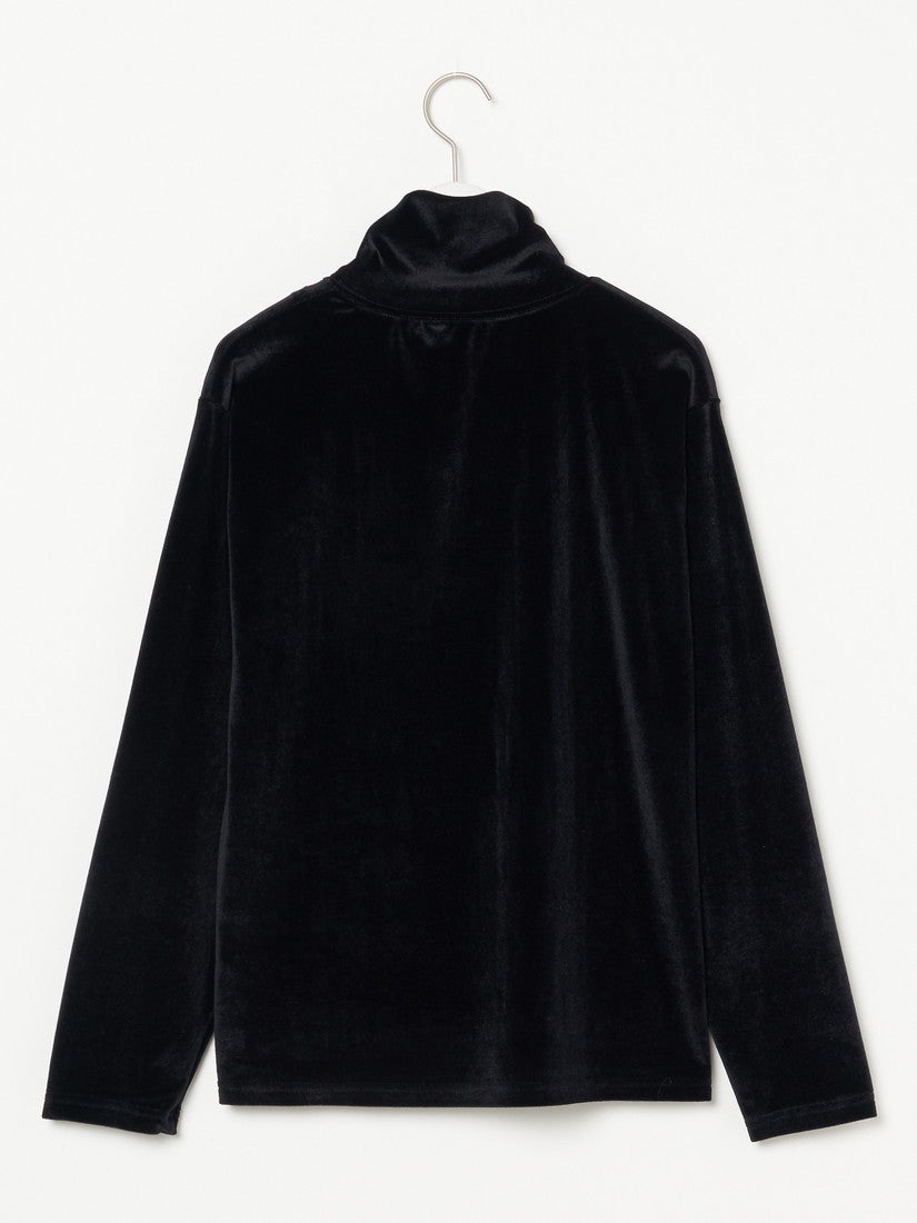 PHERE ベロアトップス セール】 【洗える】ベロア ハイネックトップス （カットソー