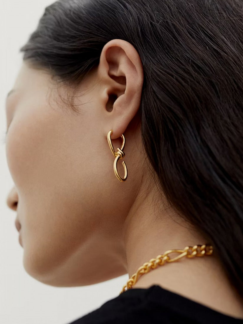 【美品】MARIA BLACK Pirro Earring Gold HP Maria Black Pirro Earring - Gold - LE POINT