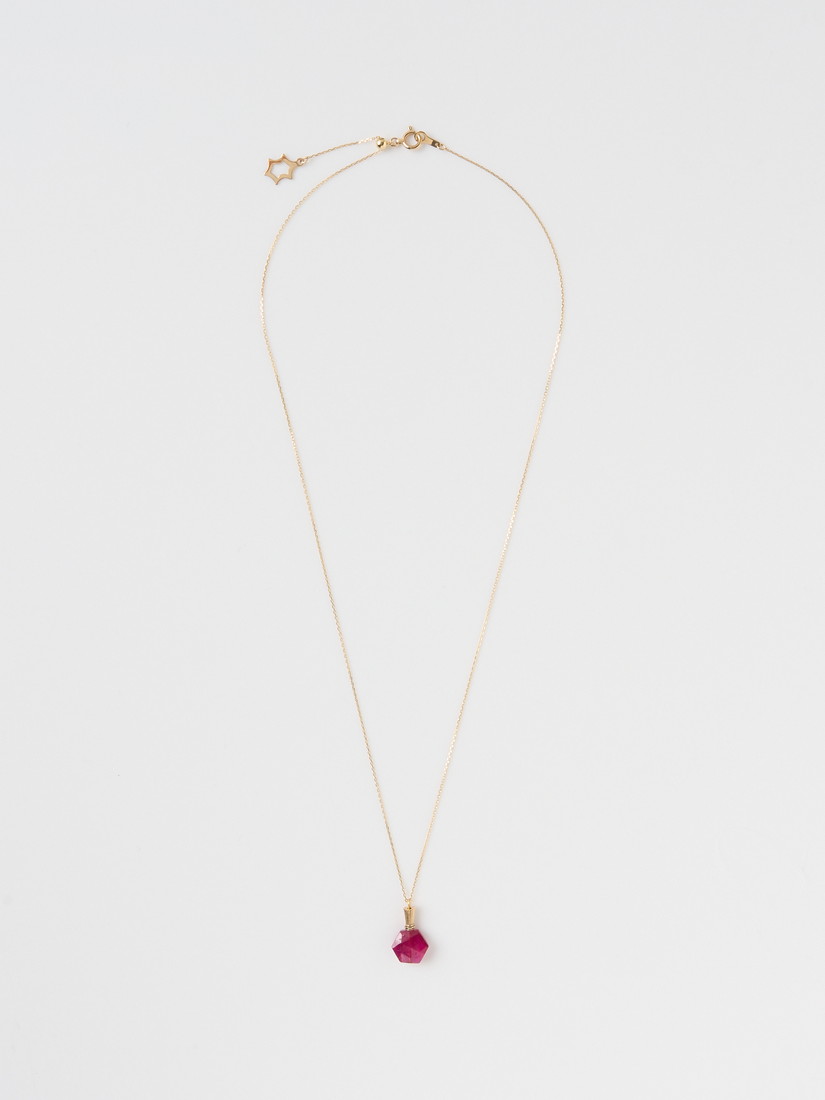 1点もの】《AcuteAccent》perfume bottle necklace ルビー（ネックレス