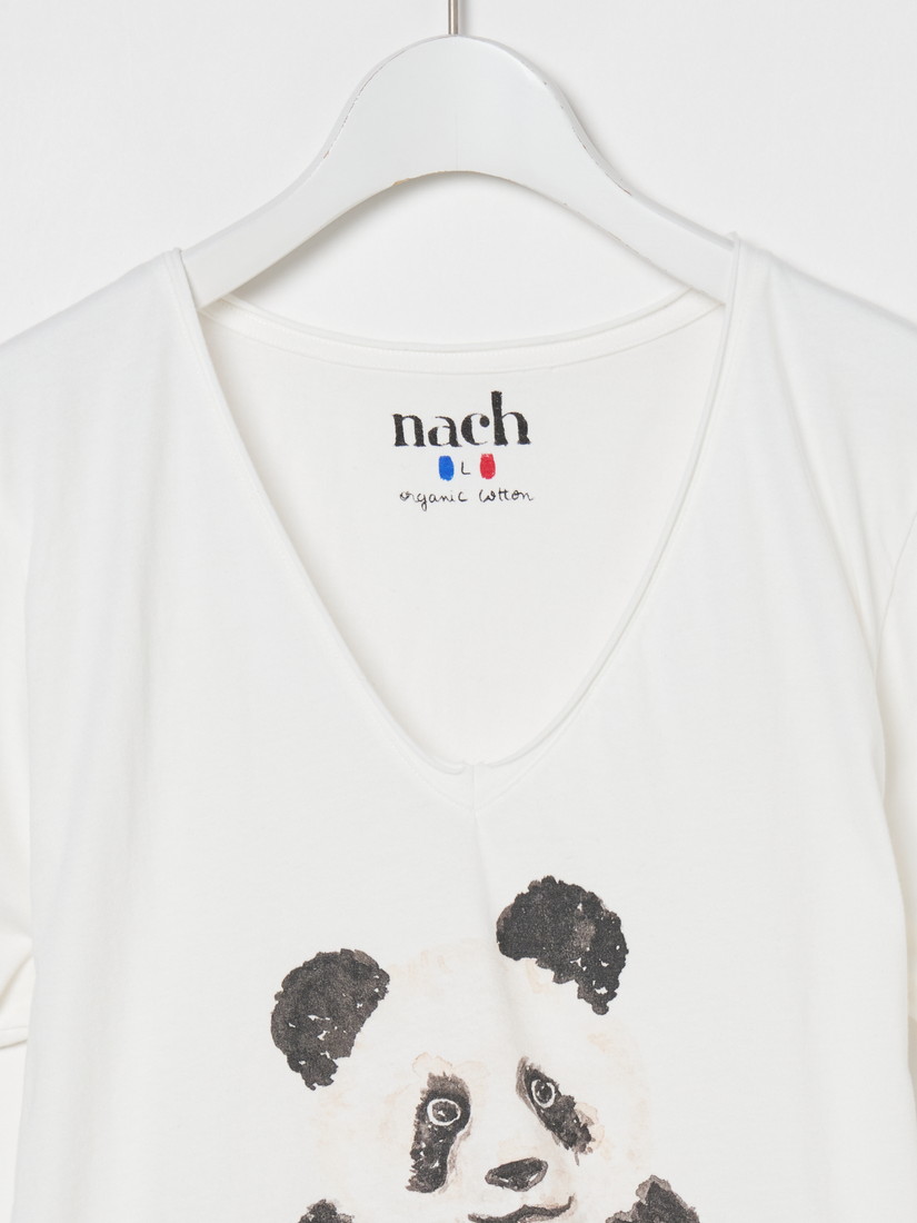 VネックTシャツ パンダ Tropical（Tシャツ）｜H.P.FRANCE公式サイト