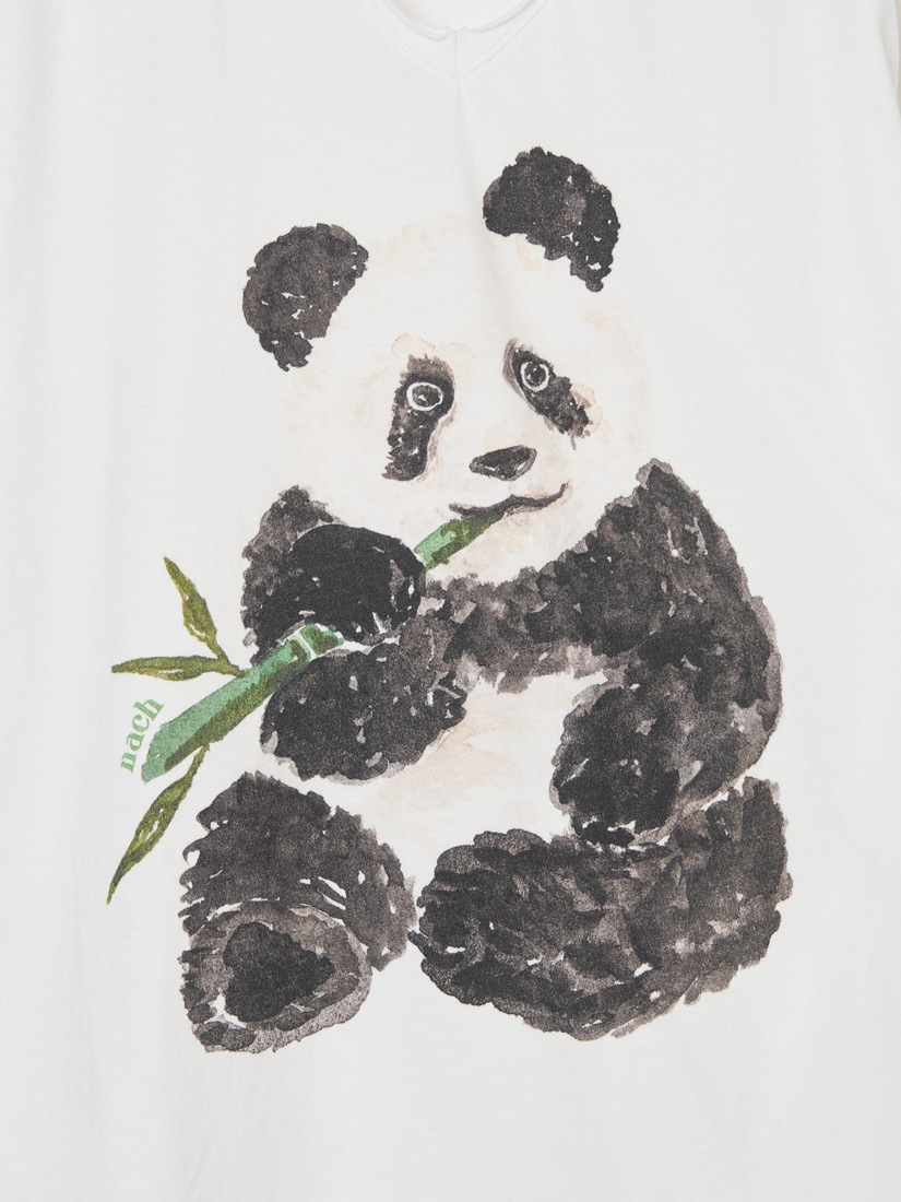 VネックTシャツ パンダ Tropical（Tシャツ）｜H.P.FRANCE公式サイト