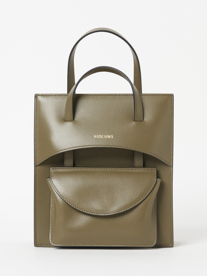 《HIDESINS》FLAP J レザー ハンドバッグ