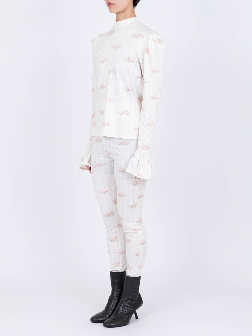 《VIVIANO》 Printed Puff トップス