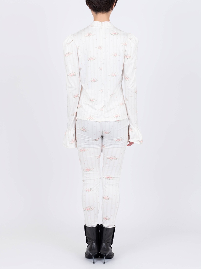 《VIVIANO》 Printed Puff トップス