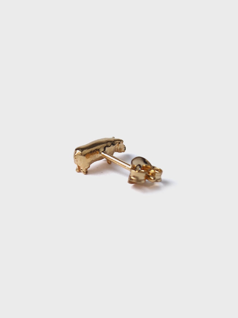 Manom Jewellery》Hippopotamus ピアス（片耳用/右）（ピアス
