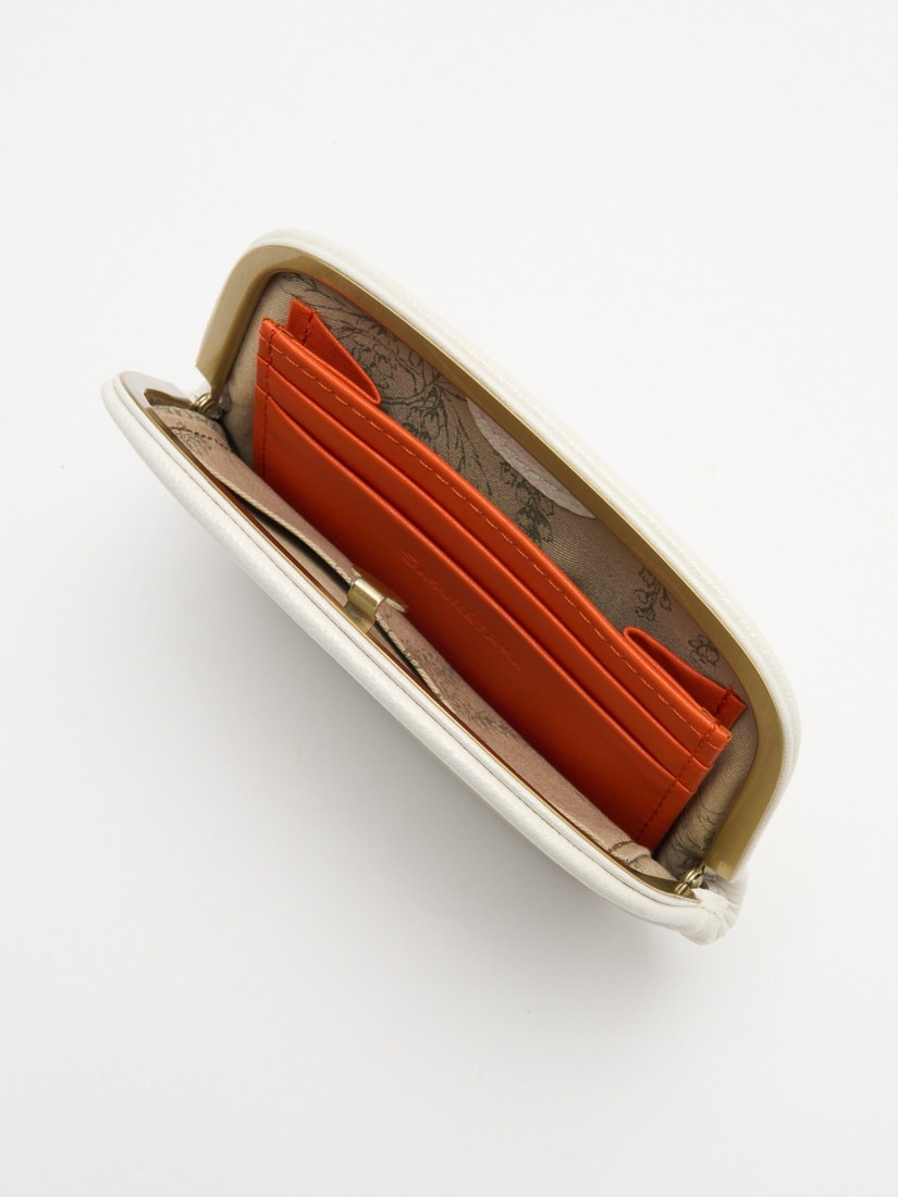 ちびねこ 天溝がま口財布（M）white（小財布）｜H.P.FRANCE公式サイト